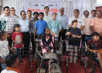 दिव्यांग बच्चों के लिए जिला स्तरीय मेगा शिविर संपन्न