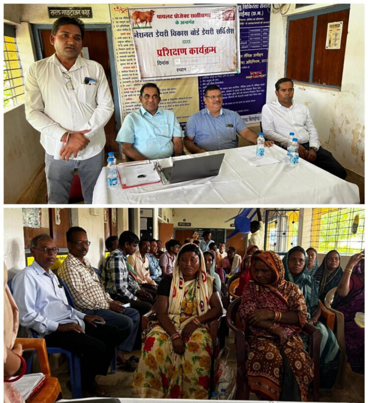 24 एसटी महिलाओं को बरमकेला के पशु चिकित्सालय में दिया गया प्रशिक्षण