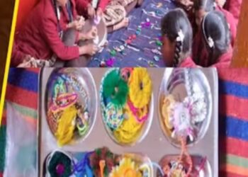 एक राखी सैनिक भाईयों के नाम – गाइडर बहनों द्वारा जवानों के लिए तैयार किया गया 1375 रक्षा सूत्र राखियां