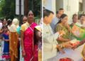 मंत्री को राखी बांधने एक किमी लंबी लाइन, दस हजार से ज्यादा महिलाओं को मिठाई और गिफ्ट – RAKSHA BANDHAN 2025
