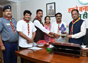 मुख्यमंत्री से भारत स्काउट्स एवं गाइड्स छत्तीसगढ़ के प्रतिनिधिमंडल ने की मुलाकात