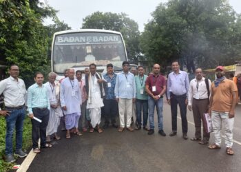 रामलला दर्शन योजना के अंतर्गत जिले से 110 श्रद्धालुओं का जत्था रवाना