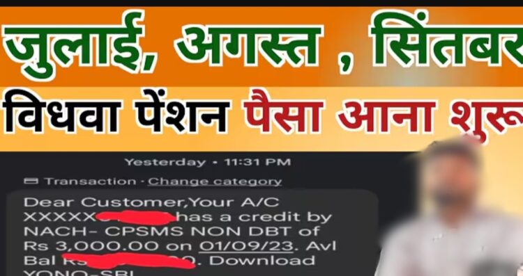 जुलाई माह की पेंशन राशि डीबीटी के माध्यम से वितरित