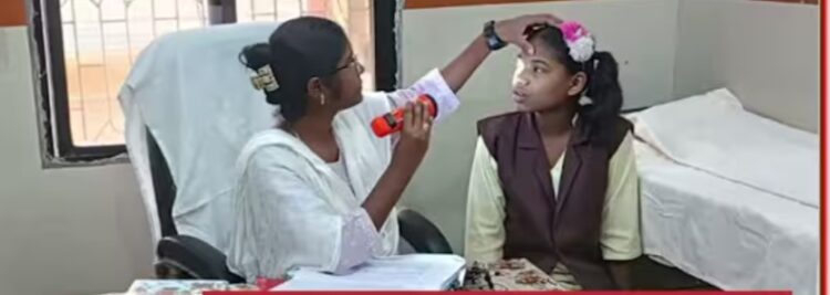 136 विद्यालयों के 6586 विद्यार्थियों का किया गया नेत्र परीक्षण