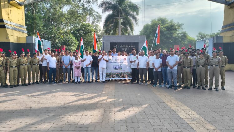 एनआईटी रायपुर में ‘हर घर तिरंगा’ रैली, देशभक्ति की गूंज से गूंजा परिसर