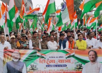 राजधानी में ऐतिहासिक तिरंगा यात्रा – विष्णुदेव साय