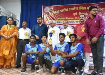 25वीं राज्य स्तरीय साल क्रीडा प्रतियोगिता में ऑल ओवर चैम्पियन का खि़ताब दुर्ग संभाग के नाम