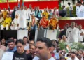 उमेश पटेल के नेतृत्व में खाद संकट पर खरसिया कांग्रेस का हल्ला बोल, हजारों किसानों के साथ घेरा तहसील