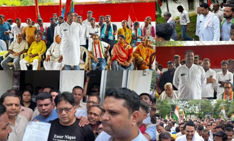 उमेश पटेल के नेतृत्व में खाद संकट पर खरसिया कांग्रेस का हल्ला बोल, हजारों किसानों के साथ घेरा तहसील