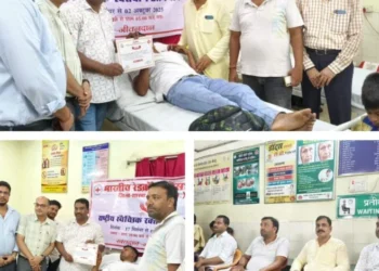 किरोड़ीमल नगर में स्वैच्छिक रक्तदान शिविर में बड़ी संख्या में लोग हुए शामिल