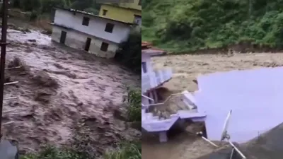 बादल फटने से फिर मची तबाही, 6 घर तबाह, कई लोग लापता…