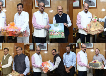 राज्यपाल डेका से विभिन्न विश्वविद्यालयों के कुलपतियों ने सौजन्य भेंट की