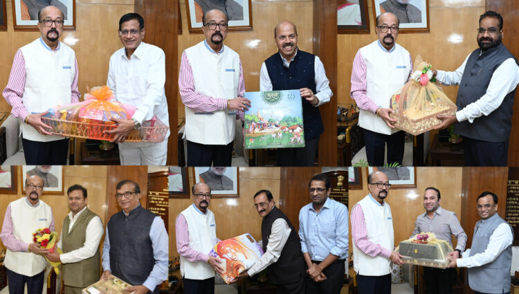 राज्यपाल डेका से विभिन्न विश्वविद्यालयों के कुलपतियों ने सौजन्य भेंट की