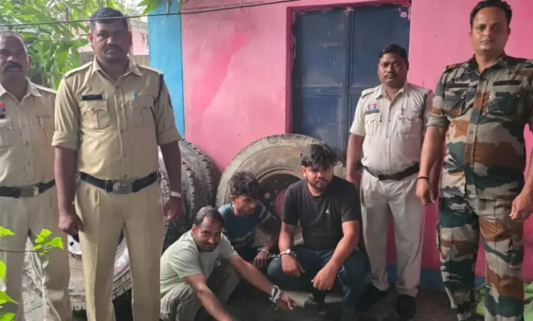 ट्रेलर से टायर चोरी मामले का खुलासा, जूटमिल पुलिस ने चार आरोपियों को गिरफ्तार कर भेजा जेल — 15 टायर चोरी कर की थी लाखों की हेरा-फेरी