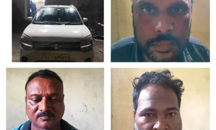 गांजा कारोबार में लिप्त तीन आरोपी गिरफ्तार- चक्रधरनगर पुलिस और साइबर सेल की संयुक्त कार्रवाई