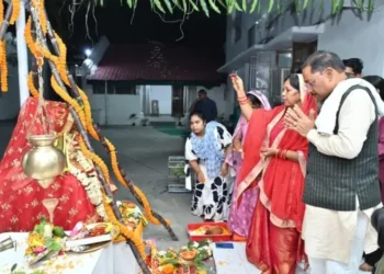 देवउठनी एकादशी पर मुख्यमंत्री निवास में श्रद्धा एवं पारंपरिक विधिविधान से हुआ तुलसी विवाह