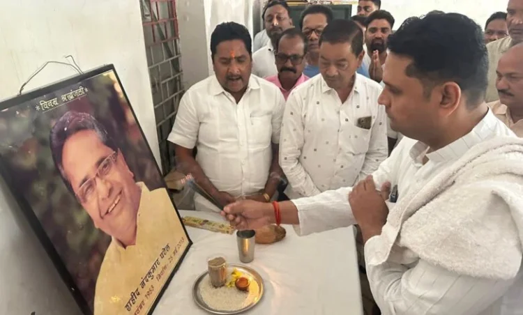 जन्म-जयंती पर जननायक ‘नंदू भैया’ को श्रद्धांजलि देने शांति बगिया में उमड़ा श्रद्धा का सैलाब