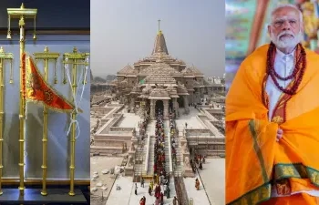 राम मंदिर के शिखर पर धर्म ध्वज की स्थापना के लिए पीएम मोदी पहुंचे अयोध्या…
