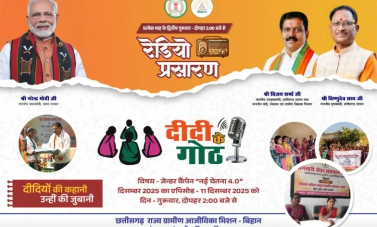 ‘दीदी के गोठ’ के पंचम एपिसोड का 11 दिसम्बर को होगा प्रसारण