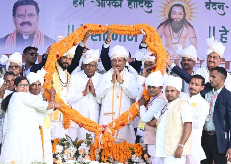 गुरु घासीदास बाबा ने समाज को समानता, सद्भाव और मानवता का दिया संदेश: मुख्यमंत्री  विष्णु देव साय