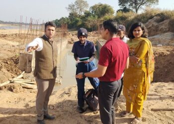 माण्ड नदी के चपले एनीकट पर हाईड्रो पंपिंग परियोजना का निरीक्षण, कलेक्टर ने मार्च 2026 तक काम पूरा करने के दिए निर्देश