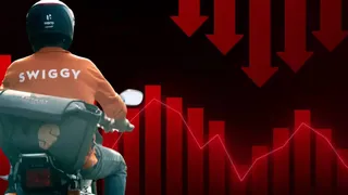 बजट से पहले शेयर बाजार में गिरावट, Swiggy के शेयर टूटे, 1065 करोड़ के नुकसान से स्टॉक लुढ़का