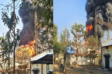 मोपका सब स्टेशन में आग से हड़कंप, बिलासपुर के आधे हिस्से में ब्लैकआउट