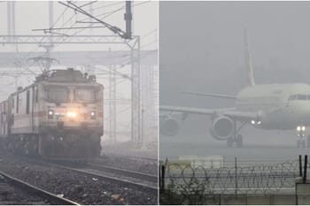 दिल्ली में कोहरे ने रोकी रफ्तार, 45 से ज्यादा ट्रेनें लेट और कई उड़ानें प्रभावित