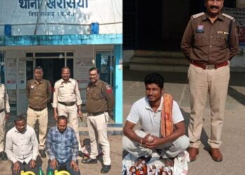 “ऑपरेशन आघात” के तहत अवैध शराब पर पुलिस की बड़ी कार्रवाई— खरसिया, छाल और पुसौर क्षेत्र में अवैध शराब जब्त