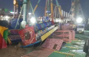 बड़ा हादसा, अचानक टूटकर गिरा झूला; दर्जनों लोग घायल, एक की मौत