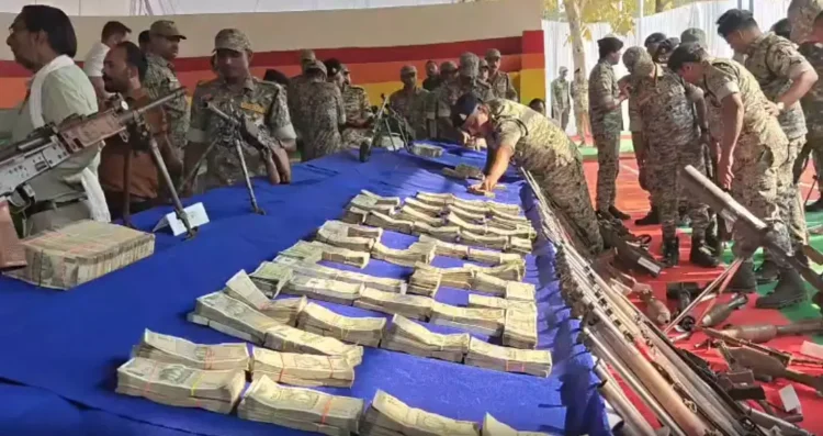 नक्सलियों के डंप से 3.61 करोड़ नकद और 1 किलो सोना बरामद, ग्रामीणों से वसूली का खुलासा