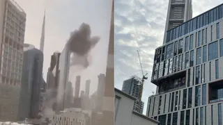 ईरान-इजरायल युद्ध के बीच दुबई में फिर धमाका, बुर्ज खलीफा के पास बिल्डिंग धुएं से घिरी, शहर में मची अफरा-तफरी