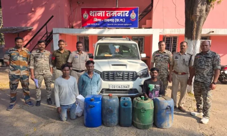डीजल चोर गैंग पर रायगढ़ पुलिस की बड़ी कार्रवाई, हाईवा चालकों से लूट और डीजल चोरी करने वाले तीन आरोपी गिरफ्तार