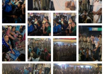 *थाने के बाहर ग्रामीणों का घेराव, बोले—“हमारे आदमी को छोड़ो, वरना सबको करो गिरफ्तार”*