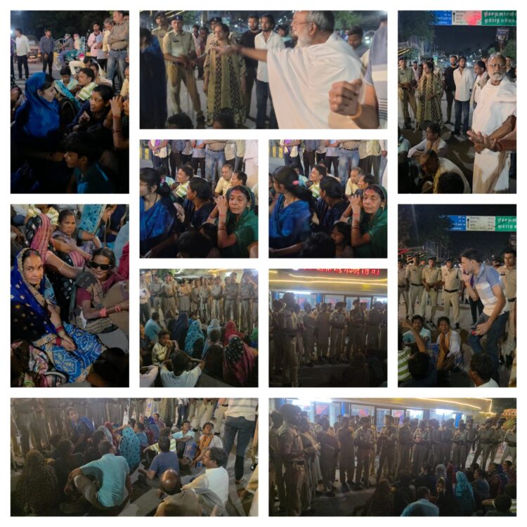 *थाने के बाहर ग्रामीणों का घेराव, बोले—“हमारे आदमी को छोड़ो, वरना सबको करो गिरफ्तार”*