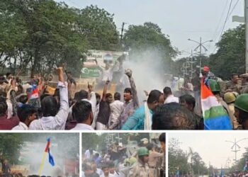 एनएसयूआई की छात्र अधिकार रैली: कलेक्ट्रेट घेराव के दौरान पुलिस ने चलाई वॉटर कैनन, कई छात्र हिरासत में