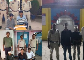 झगड़ा, मारपीट और हथियार लहराने वालों पर रायगढ़ पुलिस की सख्त कार्रवाई— 6 आरोपी गिरफ्तार, आर्म्स एक्ट में भेजे गये रिमांड