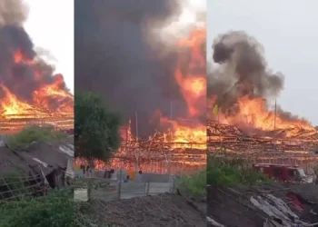 अयोध्या में यज्ञ स्थल पर भयानक आग, चंद मिनटों में पंडाल बना राख का ढेर; मची अफरा-तफरी, टला बड़ा हादसा