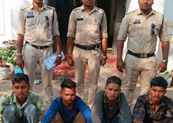 गुंडागर्दी पर रायगढ़ पुलिस की सख्त कार्रवाई, शराब के लिए पैसे मांगने पर विवाद, युवक से मारपीट, 4 आरोपी गिरफ्तार