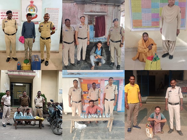 ऑपरेशन_आघात ; होली के मद्देनजर रायगढ़ पुलिस की अवैध शराब पर ताबड़तोड़ कार्रवाई, 48 घंटे में 12 आरोपी गिरफ्तार