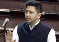 राज्यसभा में AAP का बड़ा फैसला,राघव चड्ढा को राज्यसभा डिप्टी लीडर पद से हटाया