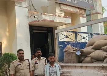 नाकाबंदी में चक्रधरनगर पुलिस की बड़ी कार्रवाई — 30 क्विंटल चावल पिकअप सहित जब्त