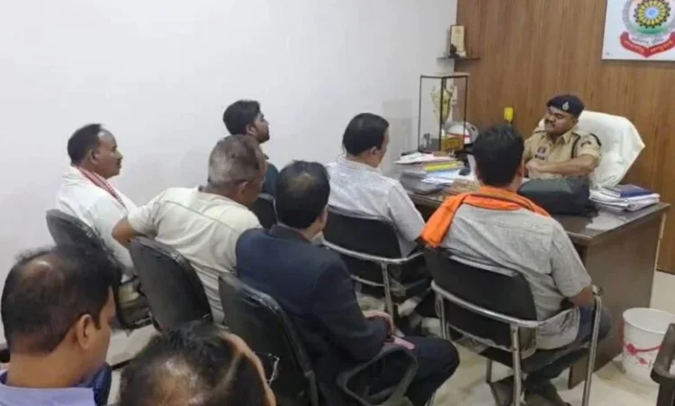 “रायगढ़ ट्रैफिक डीएसपी ने मैरिज गार्डन संचालकों के साथ की अहम बैठक”