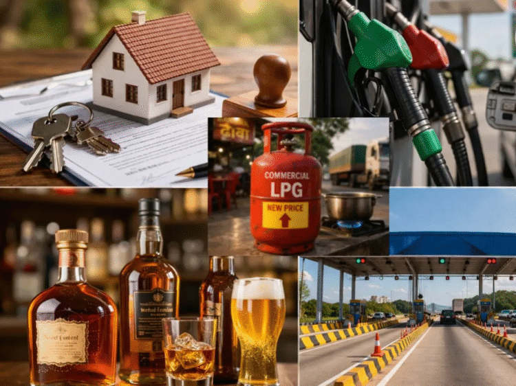 छत्तीसगढ़ में आज से बड़े बदलाव: रजिस्ट्री में राहत, पेट्रोल-गैस और शराब महंगी, आम आदमी पर असर