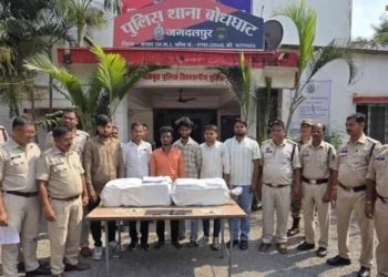 छत्तीसगढ़ में गांजा तस्करी का भंडाफोड़, 54 किलो गांजा के साथ 6 अंतरराज्यीय तस्कर गिरफ्तार