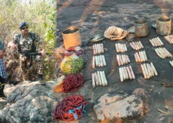 छत्तीसगढ़-ओडिशा सीमा पर CRPF का बड़ा एक्शन! जंगल से भारी विस्फोटक बरामद, नक्सली साजिश नाकाम