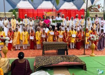मुख्यमंत्री कन्या विवाह योजना के तहत जशपुर जिले में 65 जोड़े वैवाहिक बंधन में बंधे