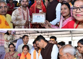 सामूहिक विवाह सामाजिक समरसता, सादगी और दहेज प्रथा के खिलाफ सशक्त संदेश है: वितं मत्री ओपी चौधरी