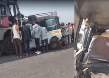 भीषण सड़क हादसा; ट्रक और टाटा मैजिक की आमने-सामने भिड़ंत से 9 लोगों की दर्दनाक मौत