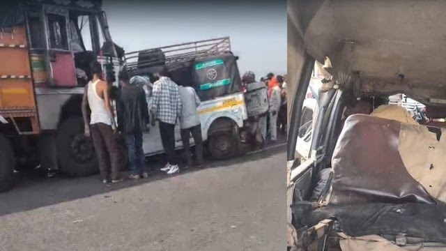 भीषण सड़क हादसा; ट्रक और टाटा मैजिक की आमने-सामने भिड़ंत से 9 लोगों की दर्दनाक मौत